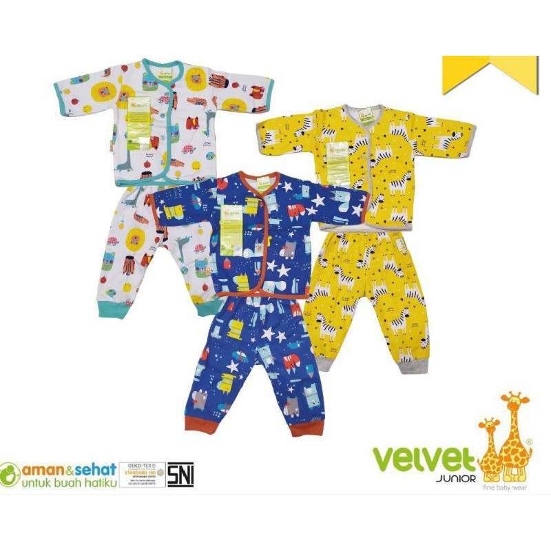 Setelan Baju Velvet StarryNight Newborn
