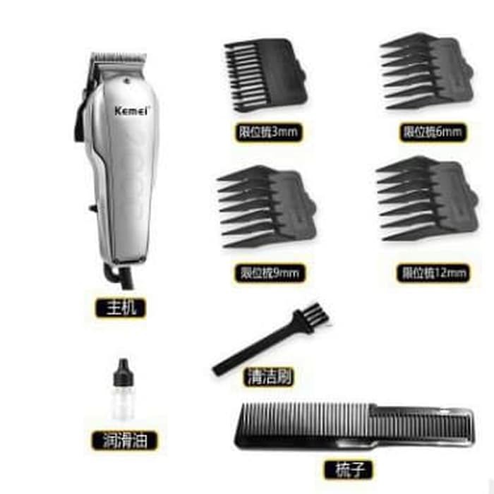 alat cukur rambut kemei km 8849 hair clipper rechargeable