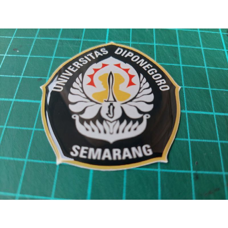 Stiker Timbul Model Logo UNDIP  Universitas Diponegoro SemarangLimited Edtion