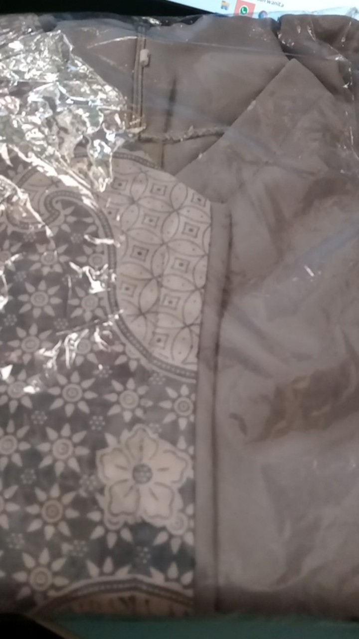 Atasan Blouse Batik Wanita Modern Fashion Wanita Kekinian Brokat Batik Kombinasi Ruby And Arsyla