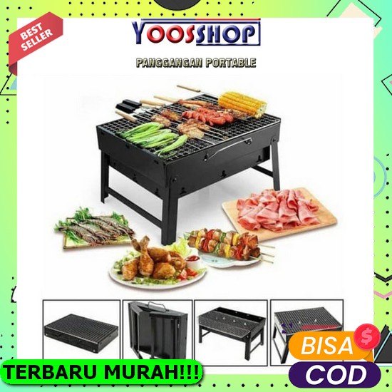 Barang Baru Panggangan Arang Besar / Bakaran Arang (Ayam Bakar,Ikan,Sate,Roti) Panggangan Portable P