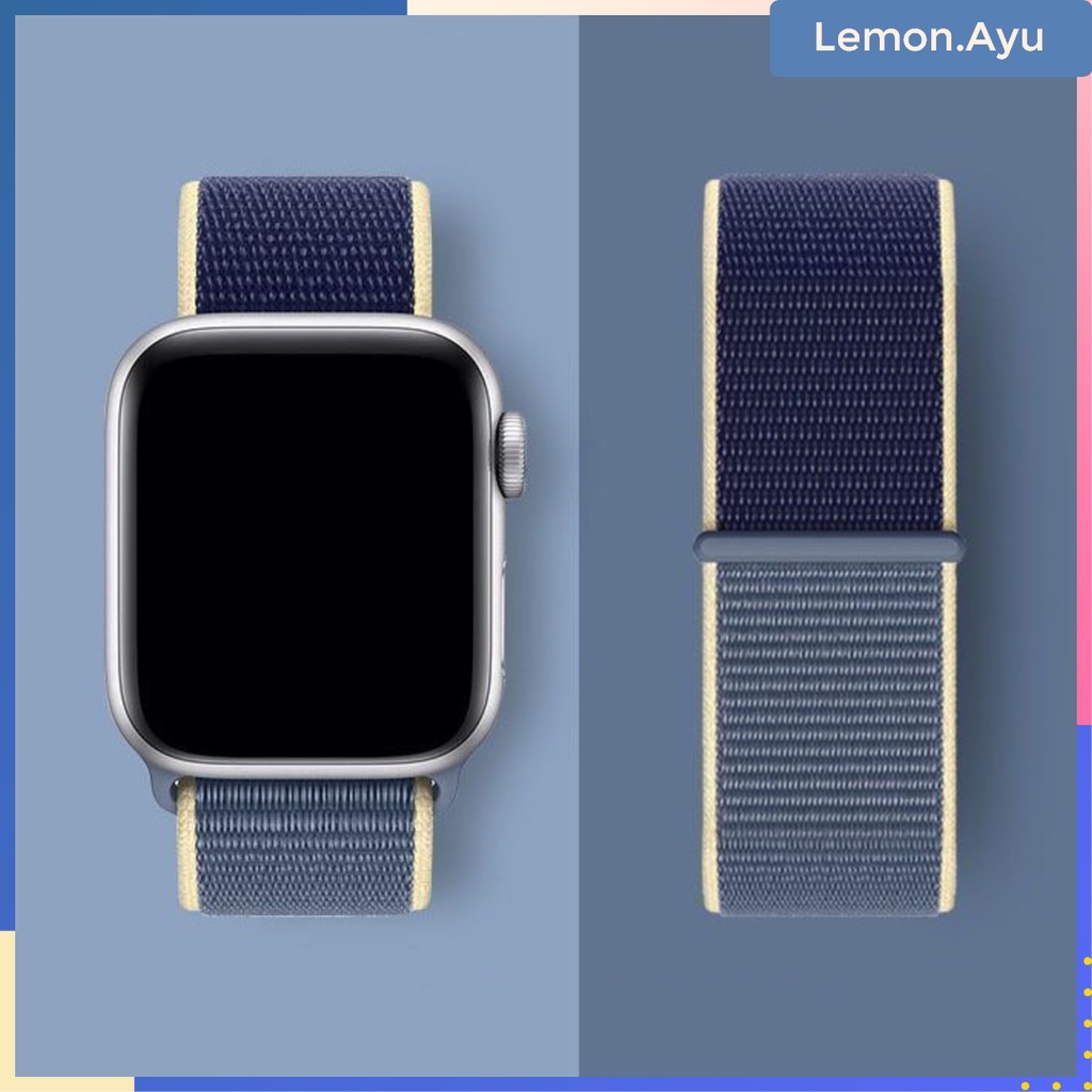 Strap Apple Watch Woven Nylon Band 41 mm 45 mm Series 7 6 5 4 3 2 1