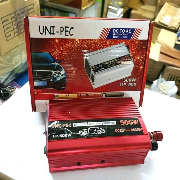 POWER INVERTER 12V 500WATT UNI-PEC 500W DC 12V TO AC 220V