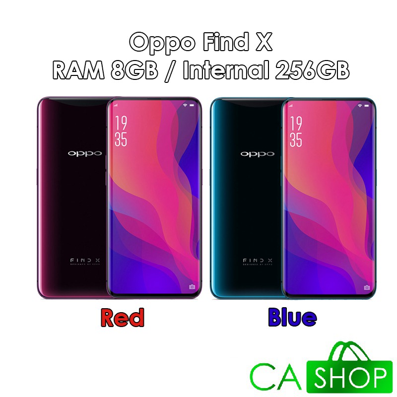 Jual Oppo Find X - RAM 8GB ROM 256GB (8/256) - Red / Blue - Baru NEW
