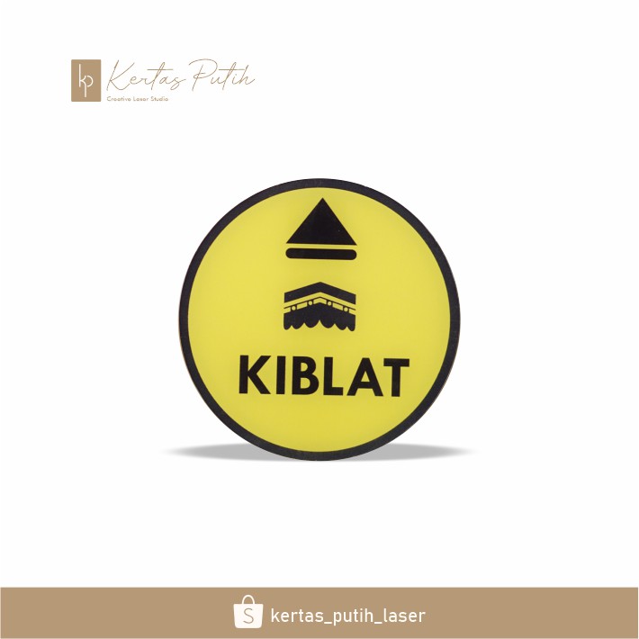 

Kiblat Sign / Penanda arah Kiblat - Akrilik UV PRINT