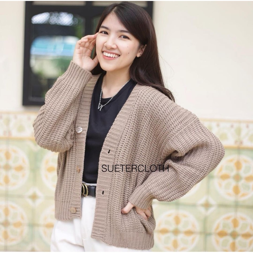 Tokomilkan - Cardigan Crop Rajut Premium ARSY Cardy