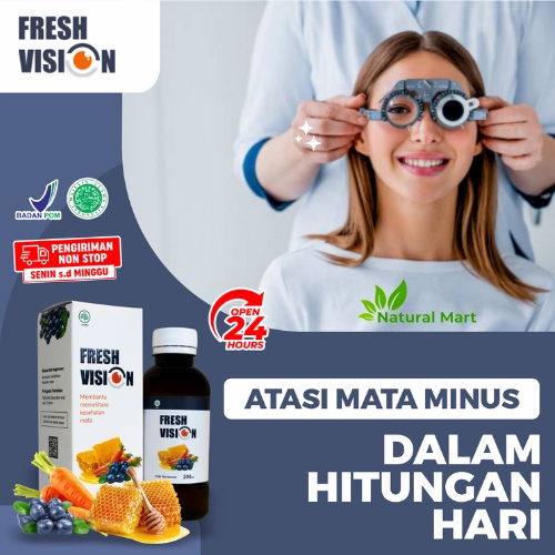 Madu Fresh Vision - Suplemen Madu 100% Original Bantu Atasi Mata Minus Mines Penghlihatan Buram Kabur Mata Mudah Lelah Kemerahan Kering Gatal Cegah Katarak Glukoma