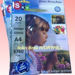 

Kertas Foto Photo Paper Sticker Glossy Sky Stiker
