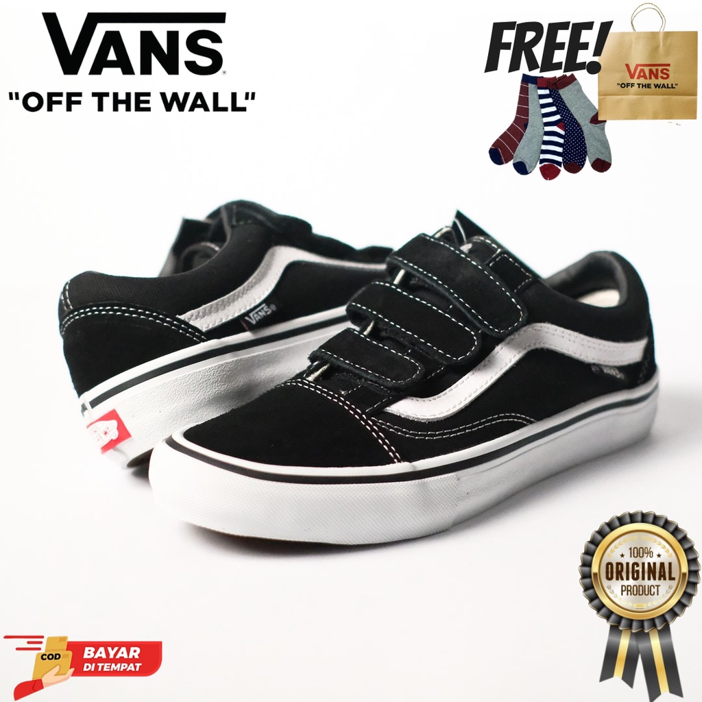 SALE DISKON! V4NS PRO OLDSKOOL VLCR0 BLACK/WHITE 100% ORIGINAL BNIB