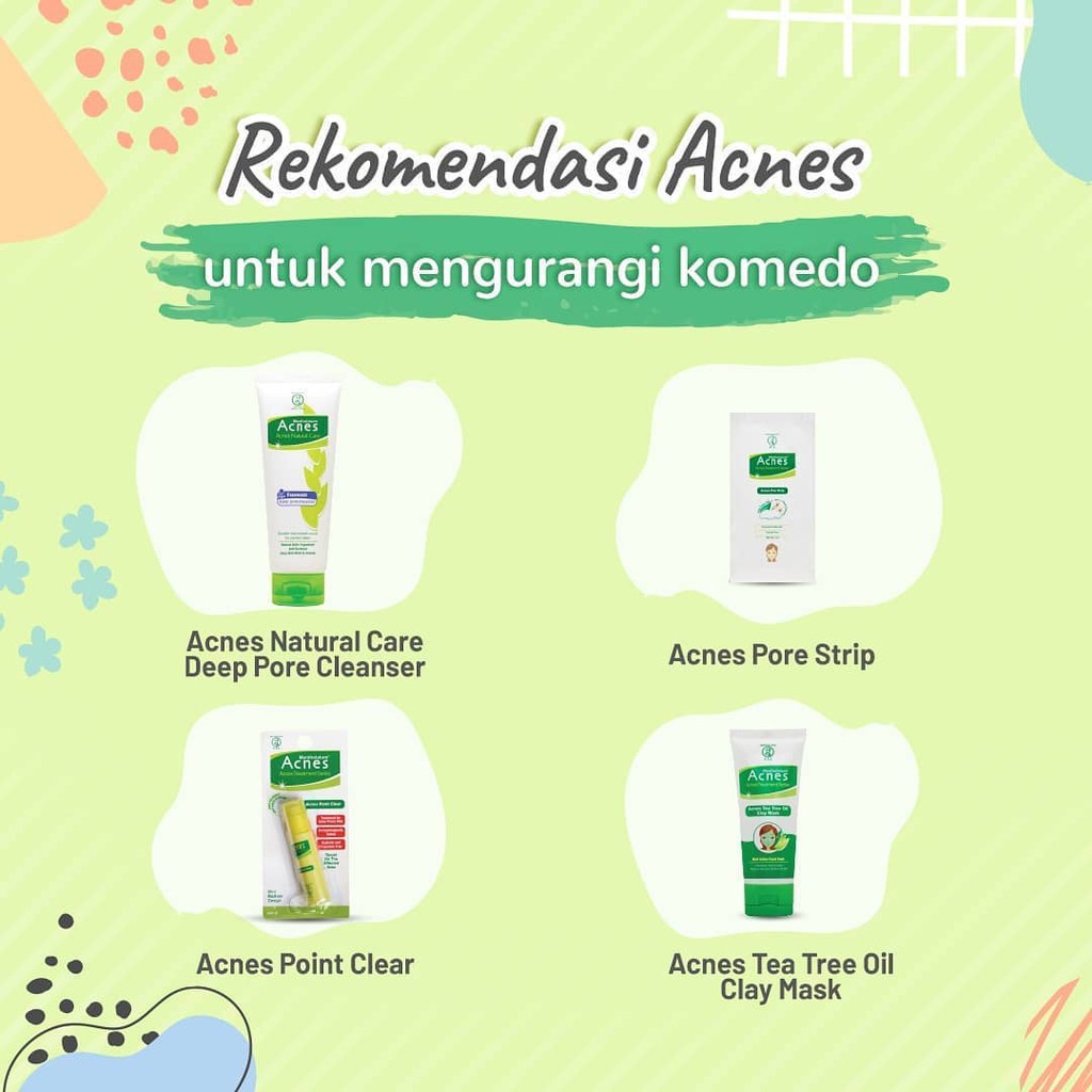 ACNES Natural Care Acne Treatment Series (Spot Care, Oil Control Film, Point Clear, Toner, Mask, Powder Lotion, UV Tint) - Original BPOM