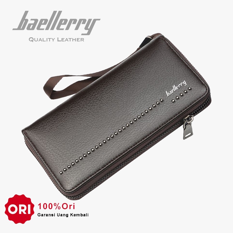 BAELLERRY 6086 Dompet Pria Panjang Bahan Kulit PU Leather Premium WATCHKITE WKOS