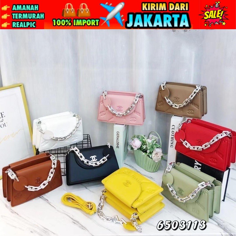 TI 3063 -  TAS SELEMPANG IMPORT WANITA MURAH  BATAM  TAS BRANDED WANITA - D