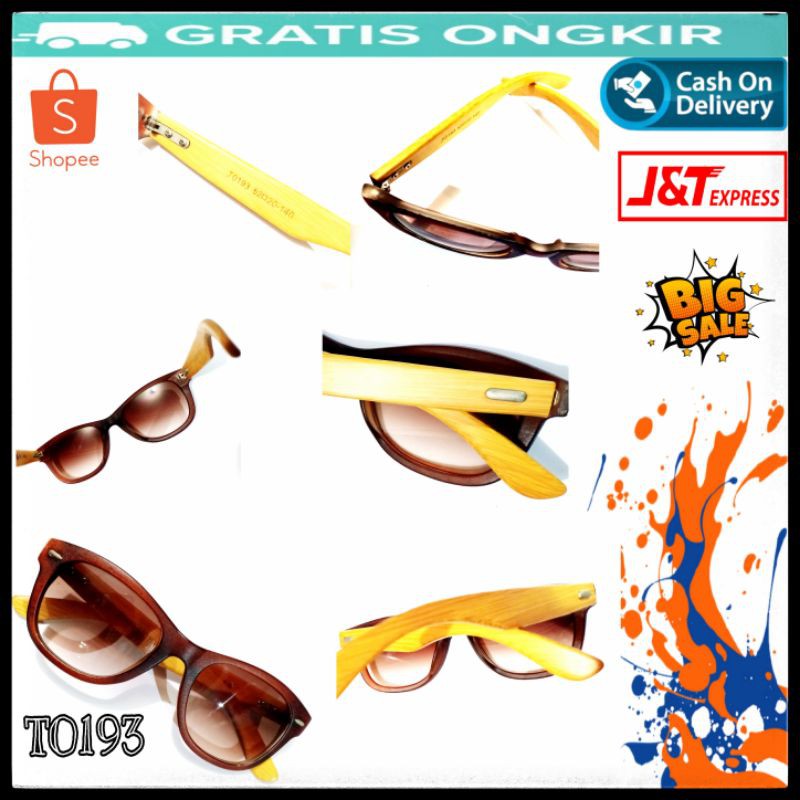 [KAKI100 % BAMBU] Sunglasses Kacamata Frame Kacamata Hitam  Kacamata Pria Kacamata wanita