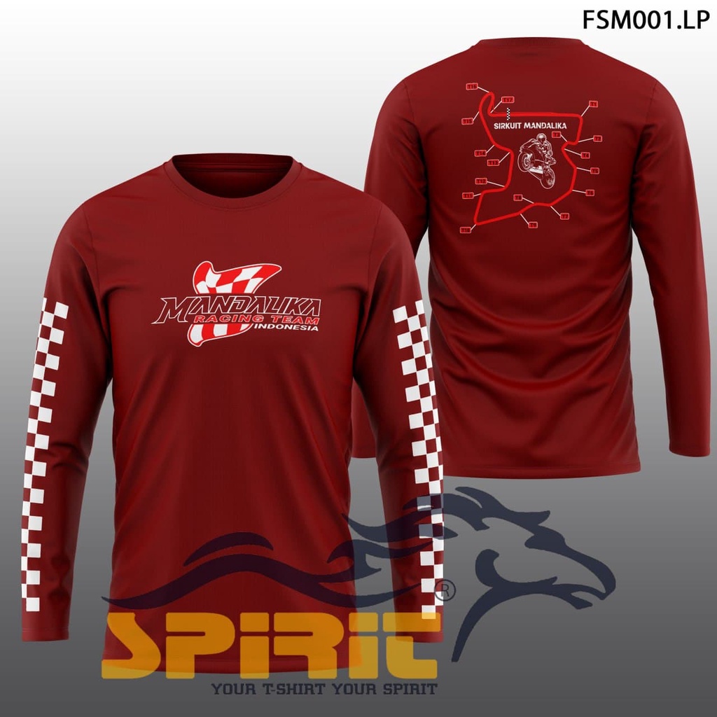 KAOS SIRKUIT MANDALIKA BAJU KAOS GP MANDALIKA SBK MANDALIKA KAOS MOTOR RACING LENGAN PANJANG