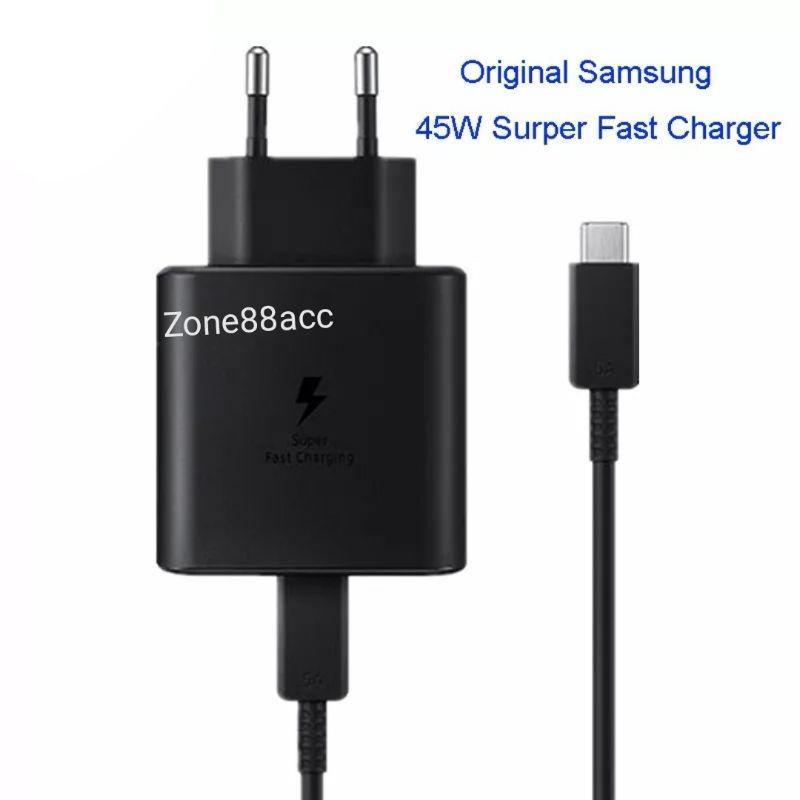 samsung 45 watt charger fast flash charging adapter PD batok casan chasan S NOTE 10 11 20 21 22 23 Plus Pro Ultra FE e