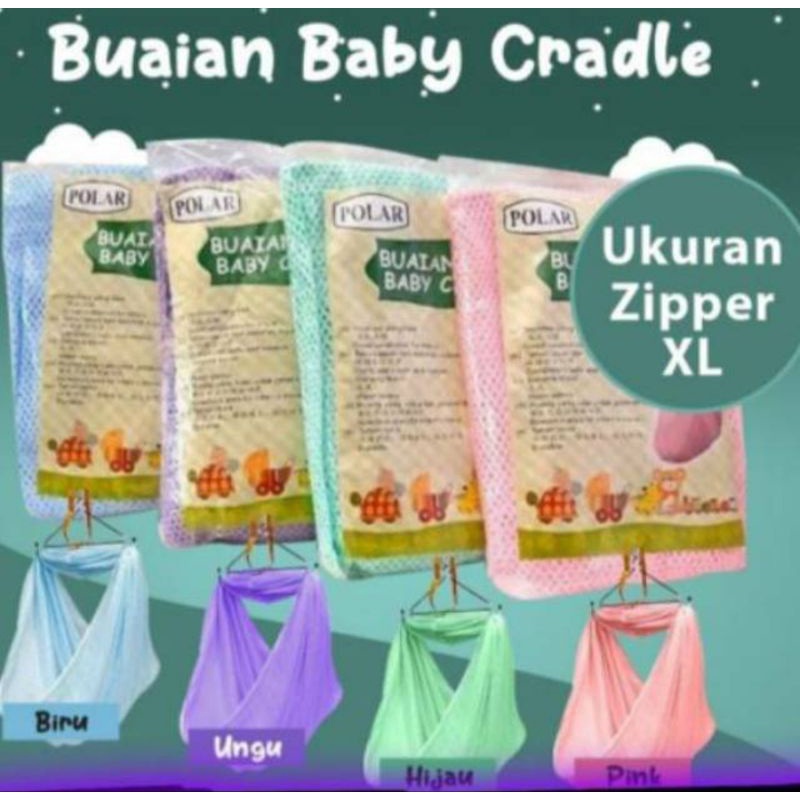 KAIN AYUNAN  BAYI MALAYSIA JUMBO ZIPPER XL MERK POLAR