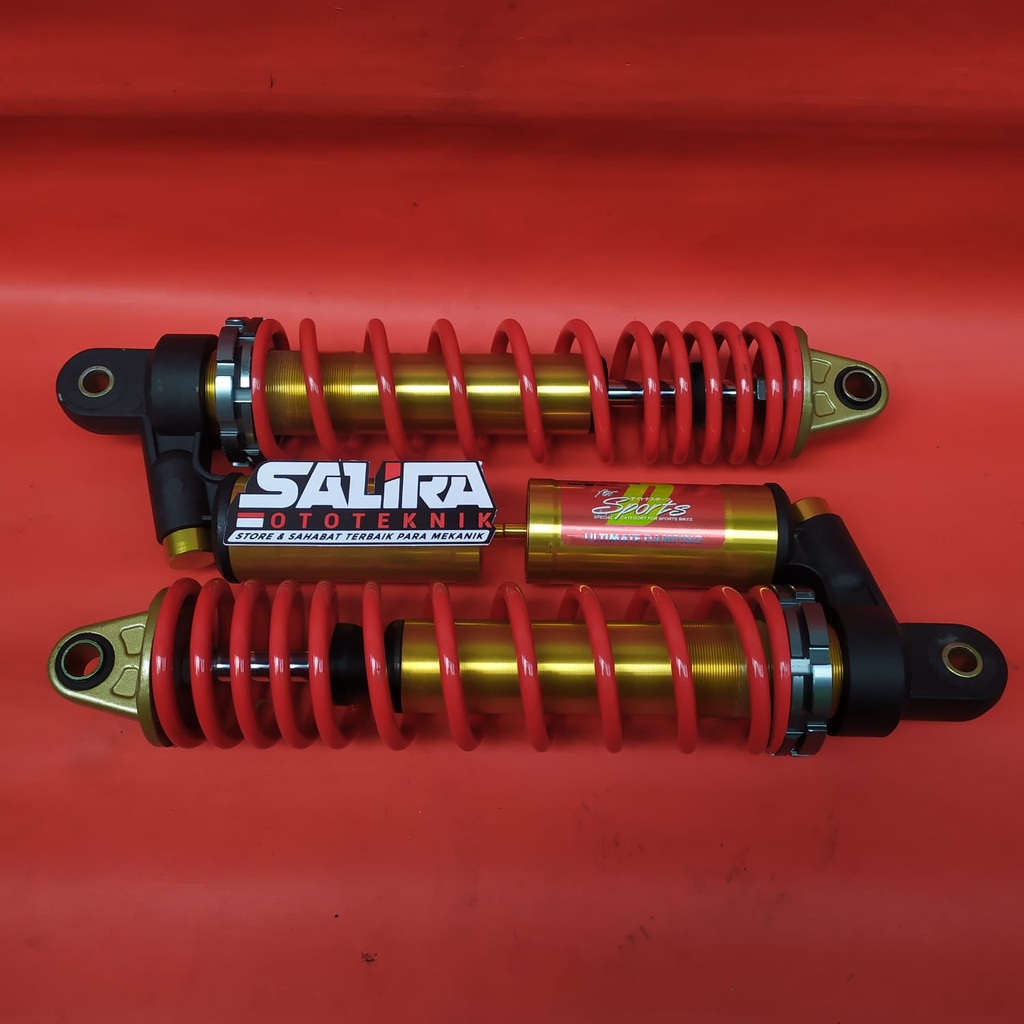 Skok Shock Sok Shockbreaker Belakang Blk Tabung Atas Daytona Racing Evo 320mm Merah