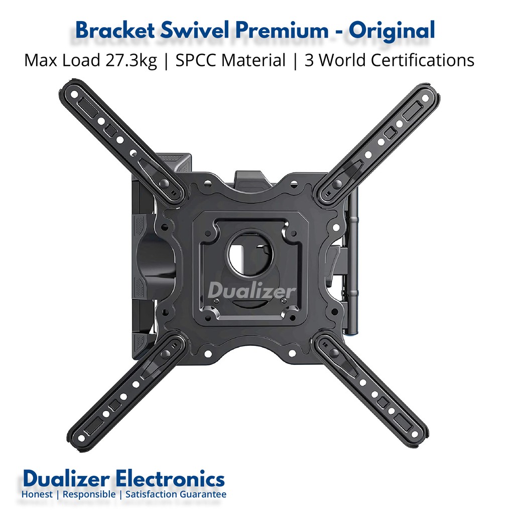 Bracket TV Swivel 55&quot; 50&quot; 43&quot; 42&quot; 40&quot; 32&quot; 24&quot; Inch | North Bayou NB P4 NBP4 Full Motion 6 Arah Gerakan