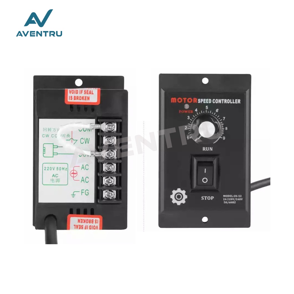 AC Motor Speed Controller 400W 220V Dimmer Modul Box Kotak Casing