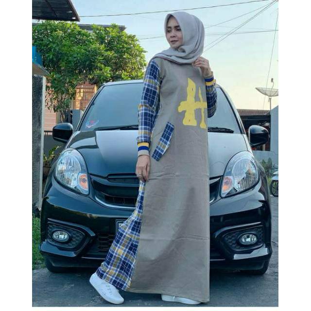 Baju dress gamis casual by Esemel