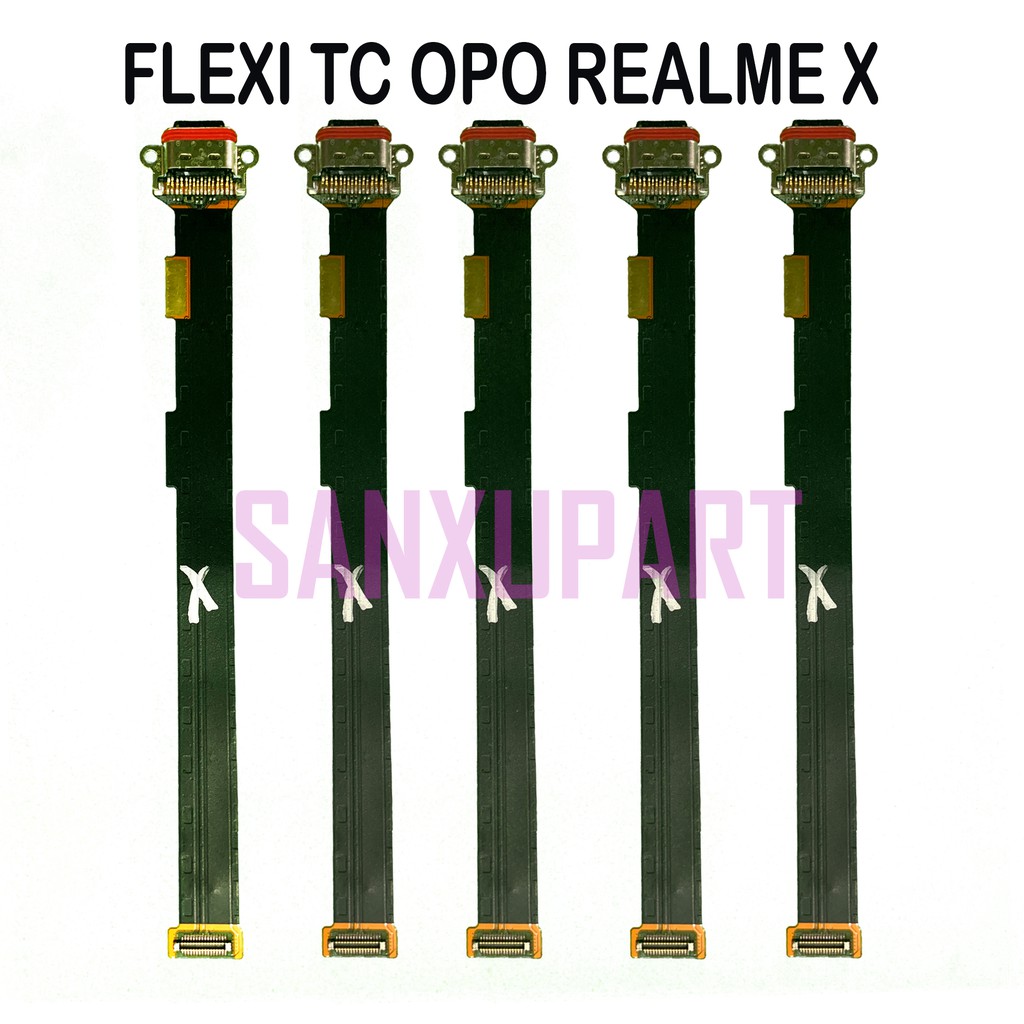 FLEXI FLEXIBLE KONEKTOR CHARGER CON CAS OPPO REALME X FLEXIBEL CON TC HF AUDIO JACK