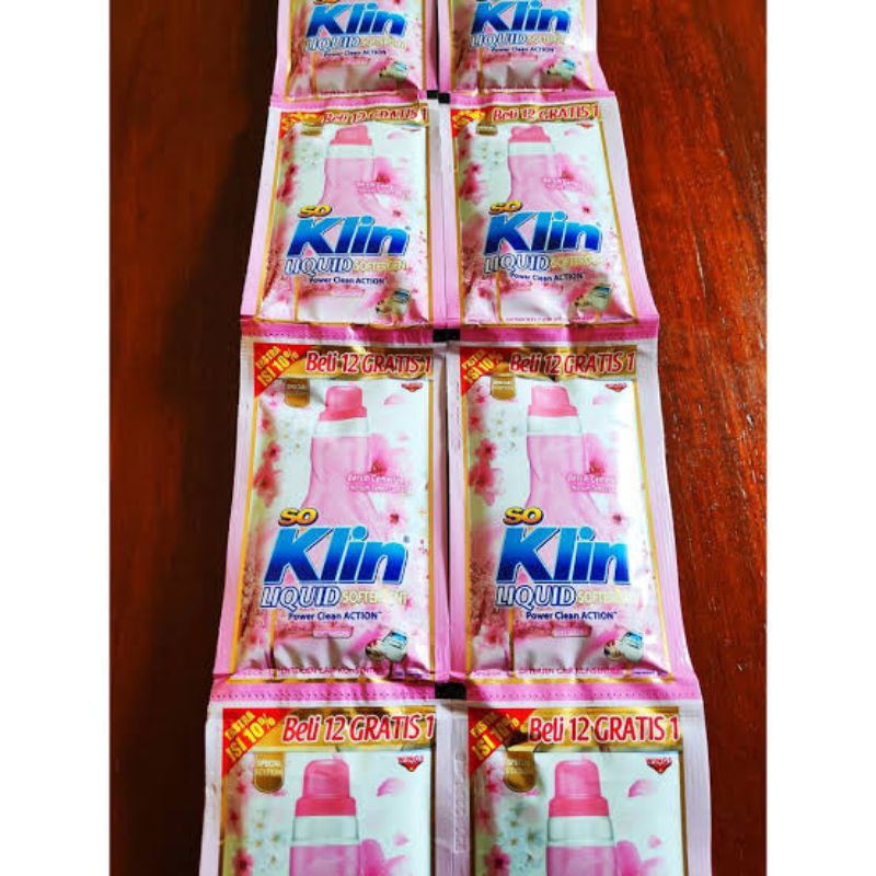 SOKLIN LIQUID RENCENG 12 SACHET TERBARU