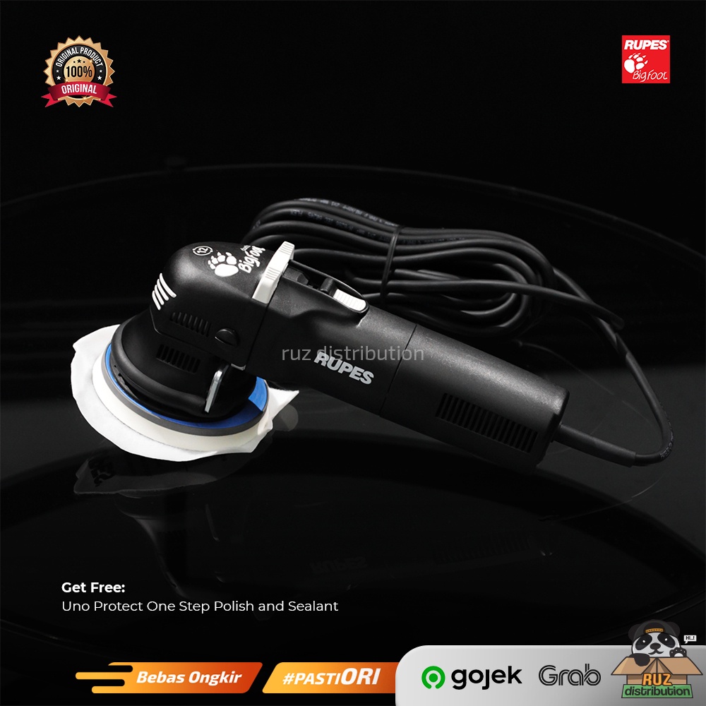 Rupes Bigfoot Mesin Poles Mobil LHR12E Dual Action LHR 12 E