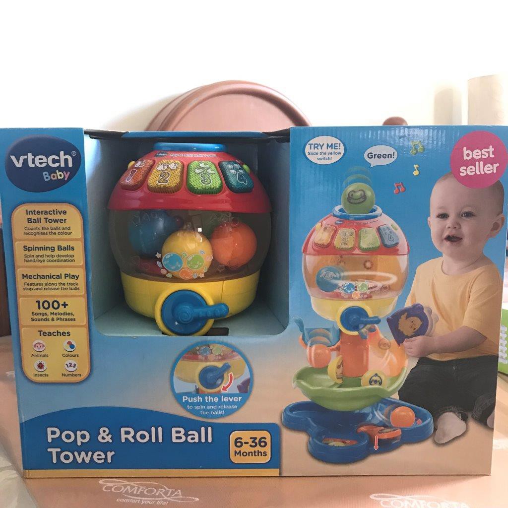 vtech baby pop and roll ball tower