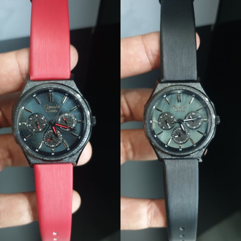 Jam Tangan Alexandre Christie 2A09 AC 2A09 Analog Tali Kulit Mesin Baterai Original ukuran Wanita d3