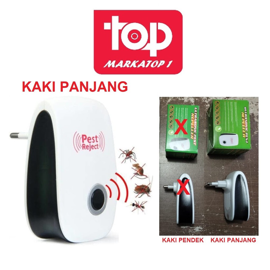 PEST Reject Ultrasonic  ALAT PENGUSIR Serangga Tikus  Nyamuk LALAT kaki panjang AA