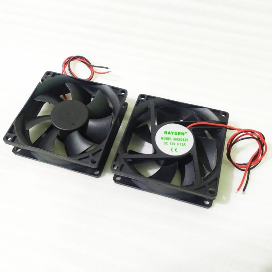 Fan dc 8cm 12v / kipas 12v 8cm / fan 12 Volt 8 cm