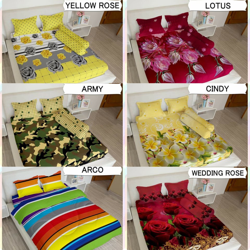 Ss Sprei Lady Rose Internal 160 Mix Motif 160x200 Queen Size No 2 Murah Dewasa Bagian 1
