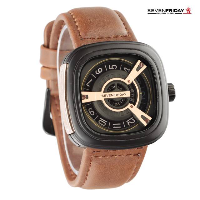 Jam Tangan Pria/Cowok Seven-friday M2 Strap Kulit