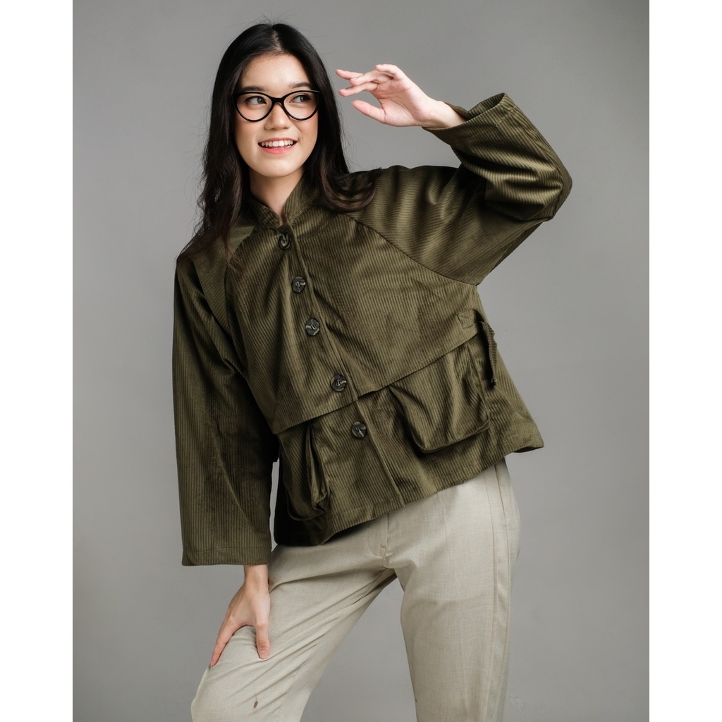 Myrubylicious CARNELIAN CORDUROY SHIRT KODE 2101