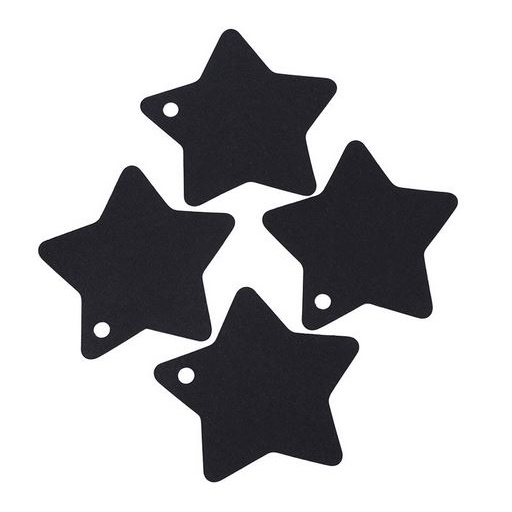 Paper Hang Tags - Star Shape Blank Tag Kraft Dia.6cm (10pcs)