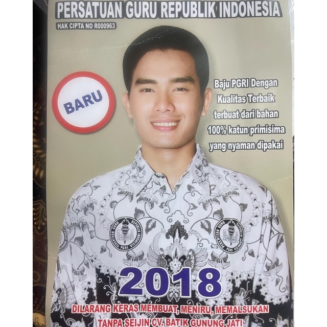 kain seragam PGRI bahan katun