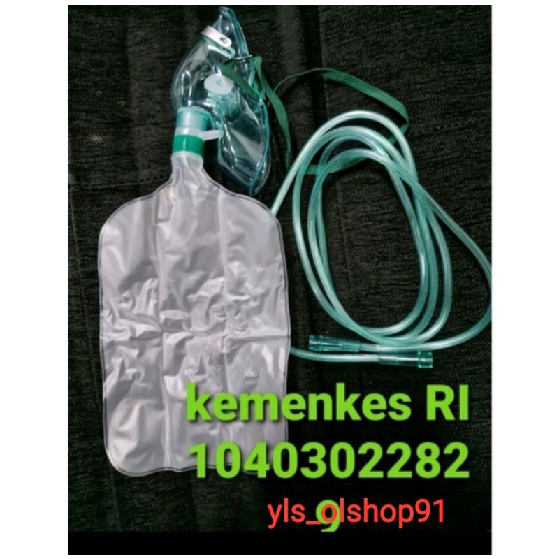 selang masker oksigen nrm / masker oksigen nrm