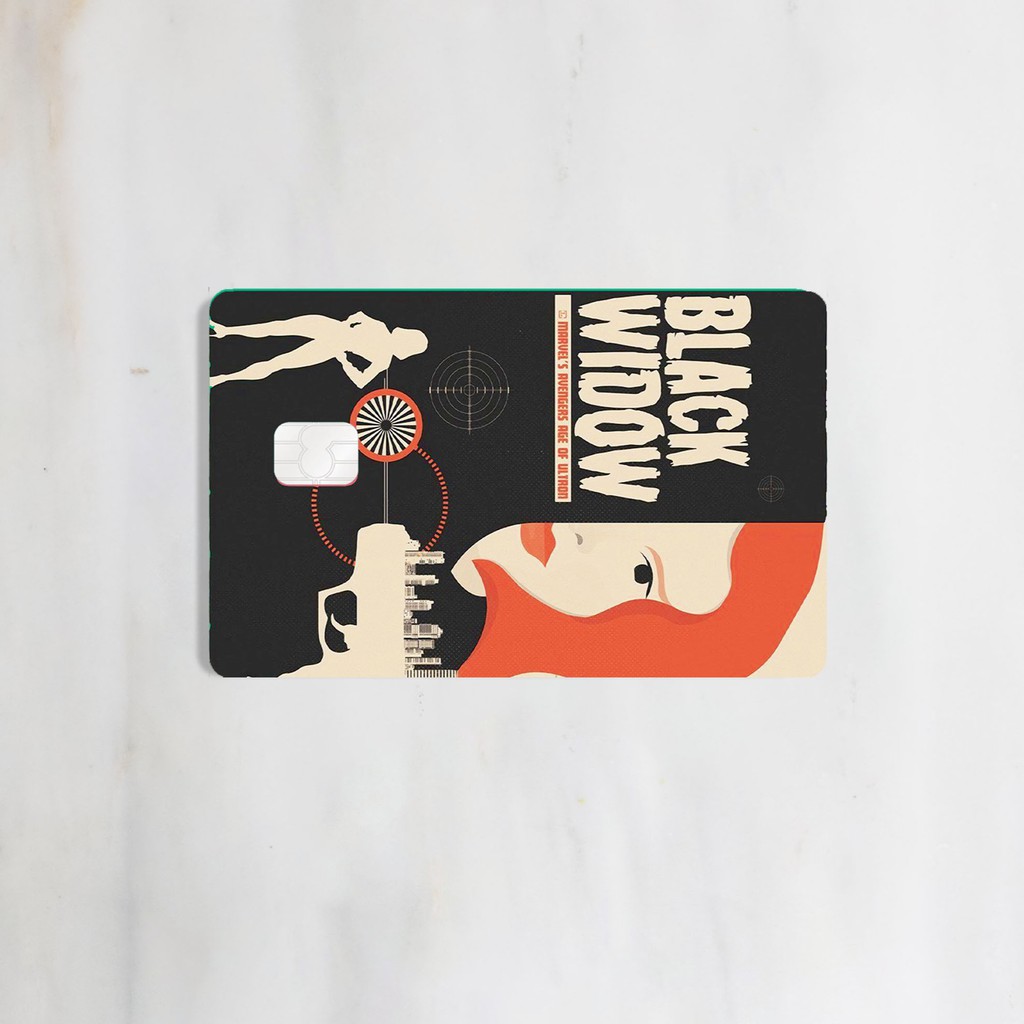 [MARVEL] BLACK WIDOW Card Sticker Cover Skin  ATM / Debit / Credit / Emoney / Flazz Kartu