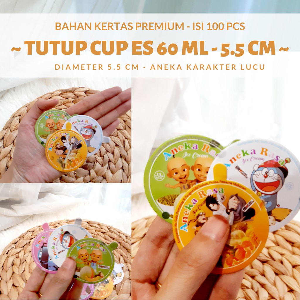 TUTUP KERTAS ESKRIM - JUAL TUTUP CUP MALANG - HARGA CUP ES KRIM DAN TUTUPNYA