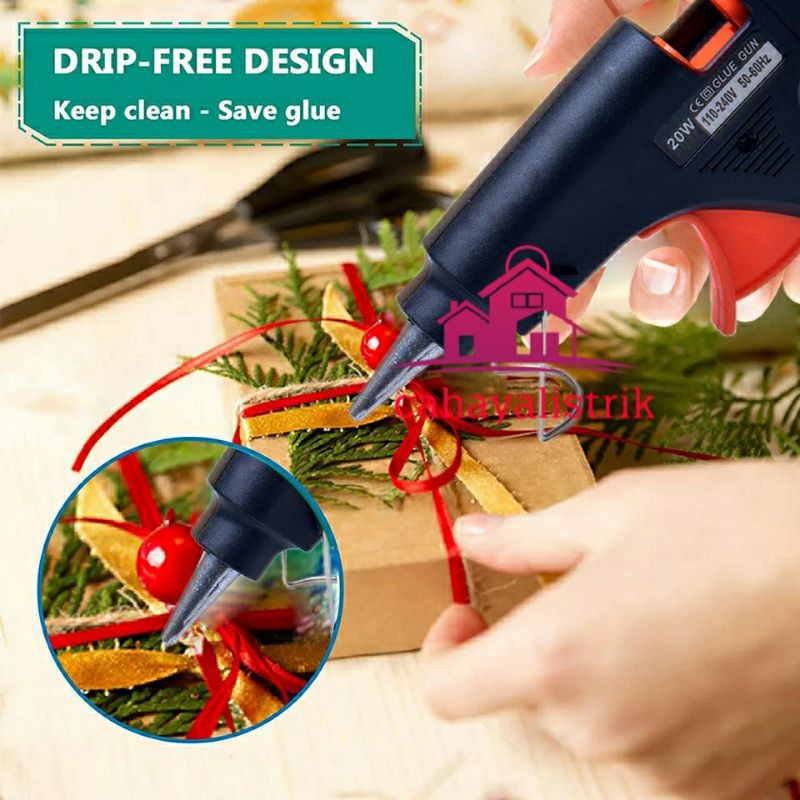 Lem tembak glue gun stick cair lengket refill alat membakar melelehkan kantor kerajinan tangan DIY