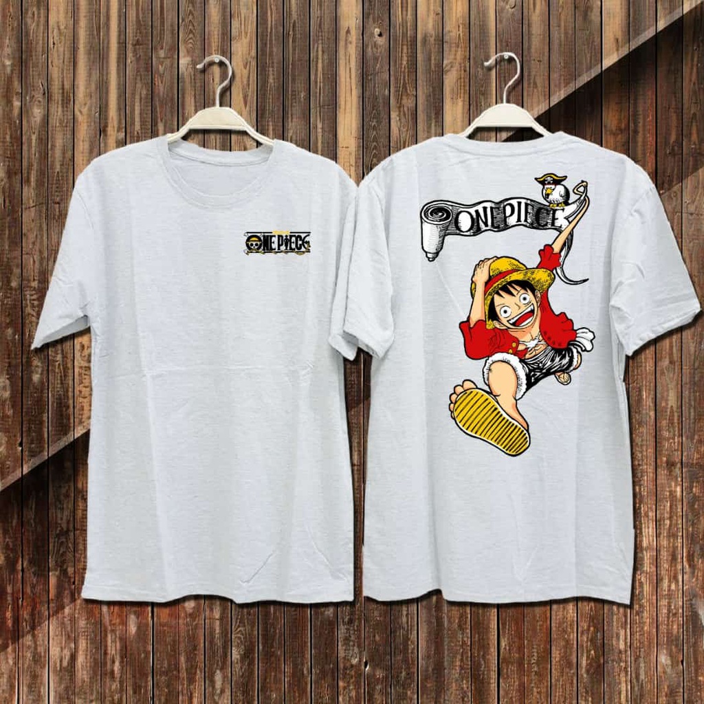 Baju Kaos Distro Tshirt Pria Wanita Keren Lengan Pendek Anime One Piece Terbaru Motif Sablon Bergambar Cod Kaos Cewek Kaos Cowok Kaos Dragon Kaos Samurai Kaos Unisex Kaos Couple