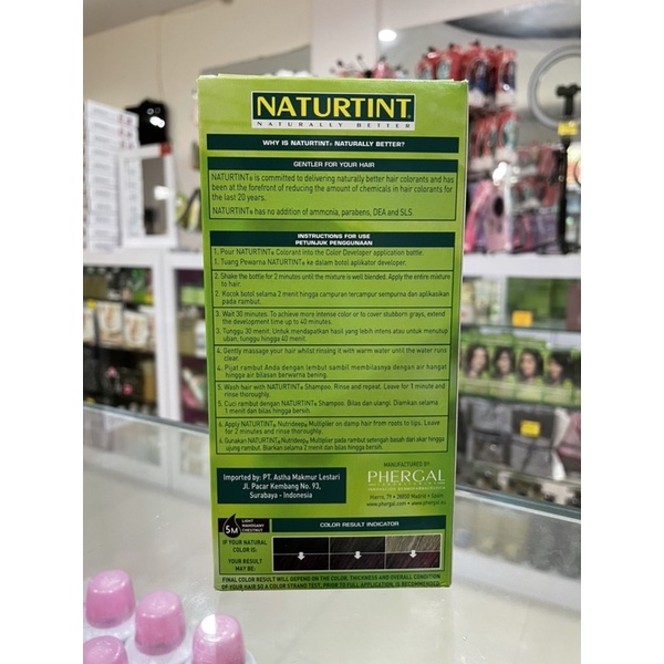 Naturtint Hair Color 150ml 5M Light Mahogany Chestnut