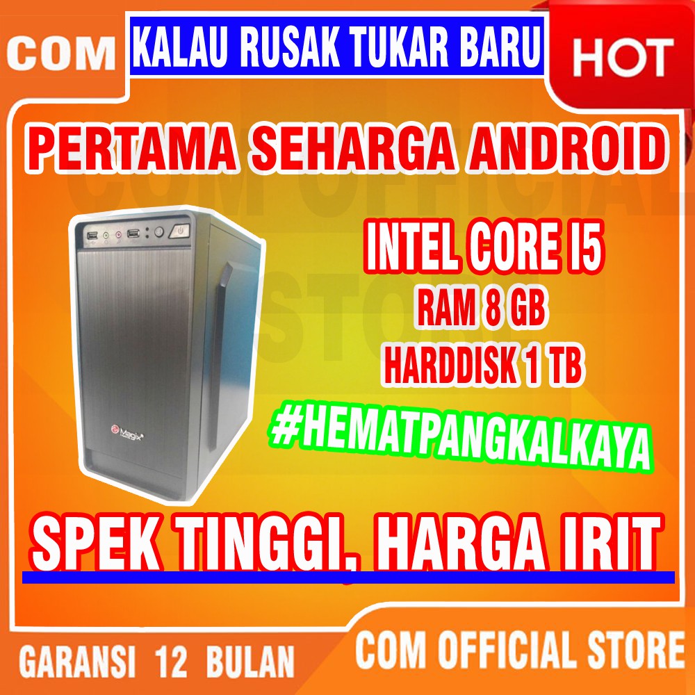 Bergaransi (GGP) cpu komputer pc computer CORE I5 rakitan rumahan kantor murah 8GB CANGGIH