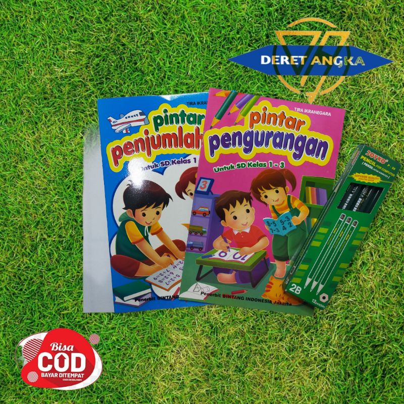 

PAKET HEMAT ISI 2 penjumlahan pengurangan untuk sd bonus pensil