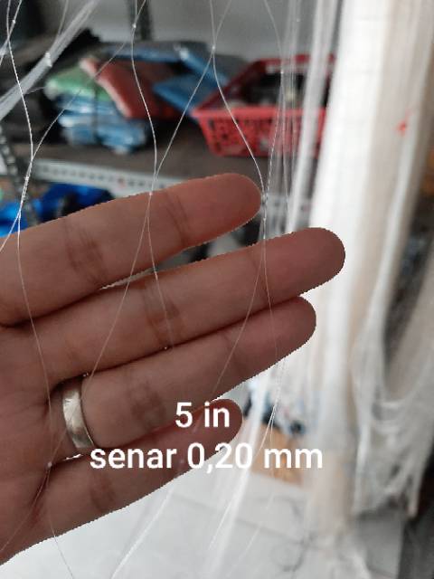 Jaring Ikan Siap Pakai 3 Lapis Tinggi 2m panjang 20m Jaring Ikan Murah Jaring Pukat Jaring gondrong