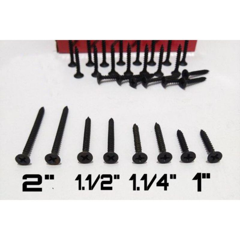 100Pcs Sekrup Gypsum  1-2Inch