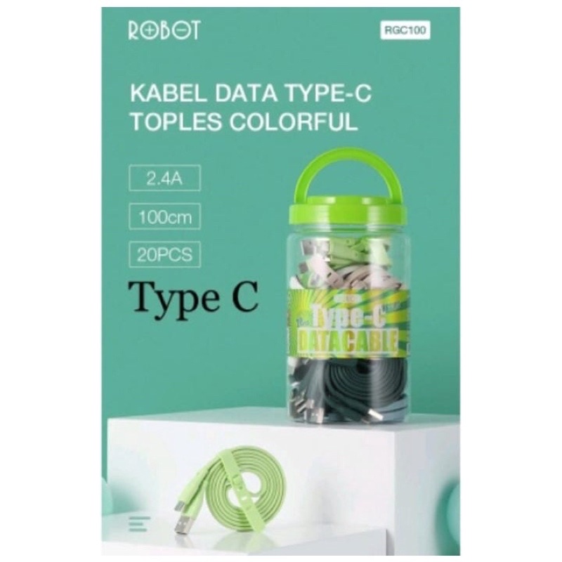 Kabel Data Type C RGC100/Kabel data type C 2A Robot Original