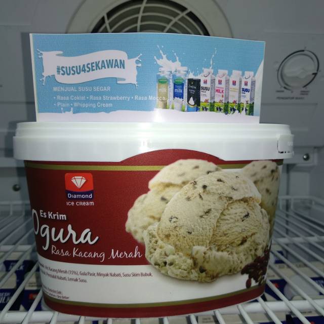 Ice Cream / Es Krim Diamond 700ml - OGURA (Kacang Merah)
