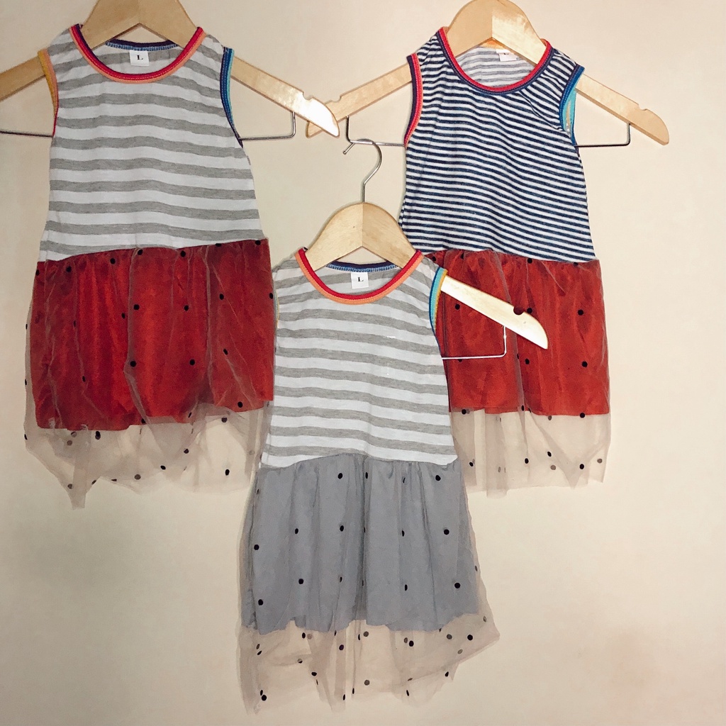 (Harga Grosir) Baju Dress Korea Anak Bayi Perempuan Import RANDOM
