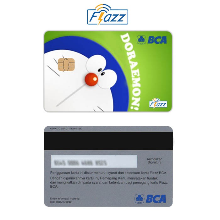 Doraemon Kartu E-Money Flazz BCA Gen 2 NFC Custom Card